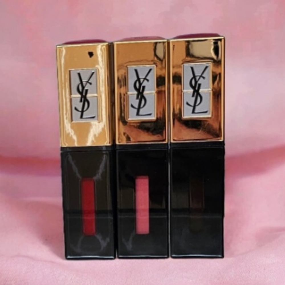 YSL Rouge Pur Couture Vernis A Levres Pop Water Limited Edition bundle